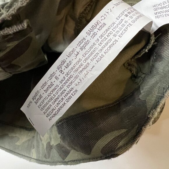 Zara denim camouflage embroidered sequin‎ button up jacket women’s size small - Picture 8 of 9